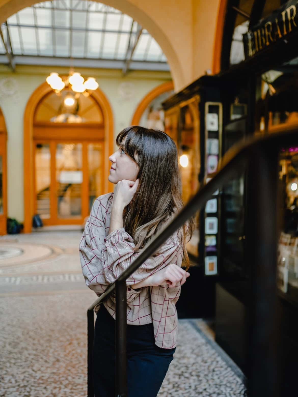 Blouse à carreaux