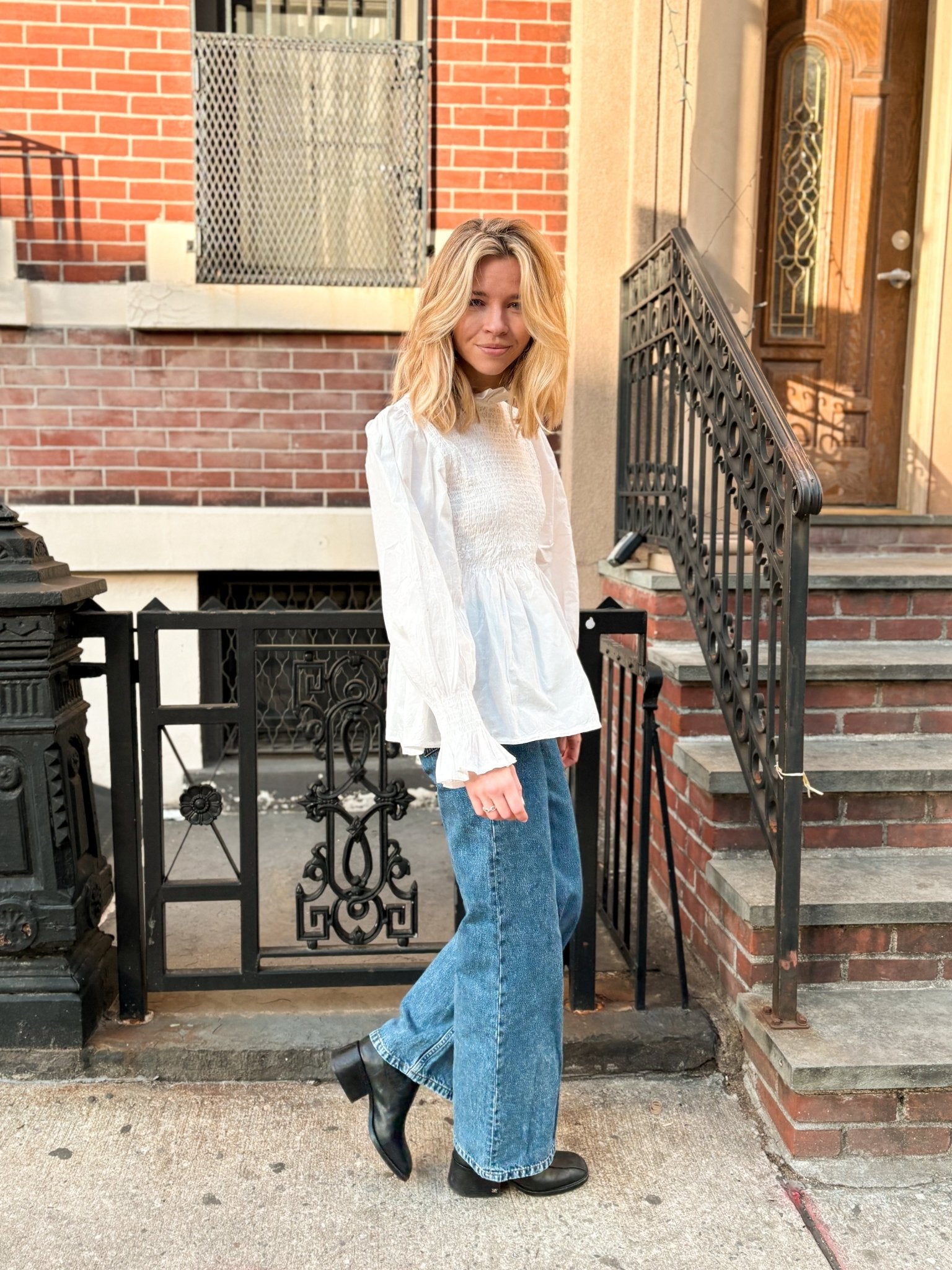 Blouse à smocks
