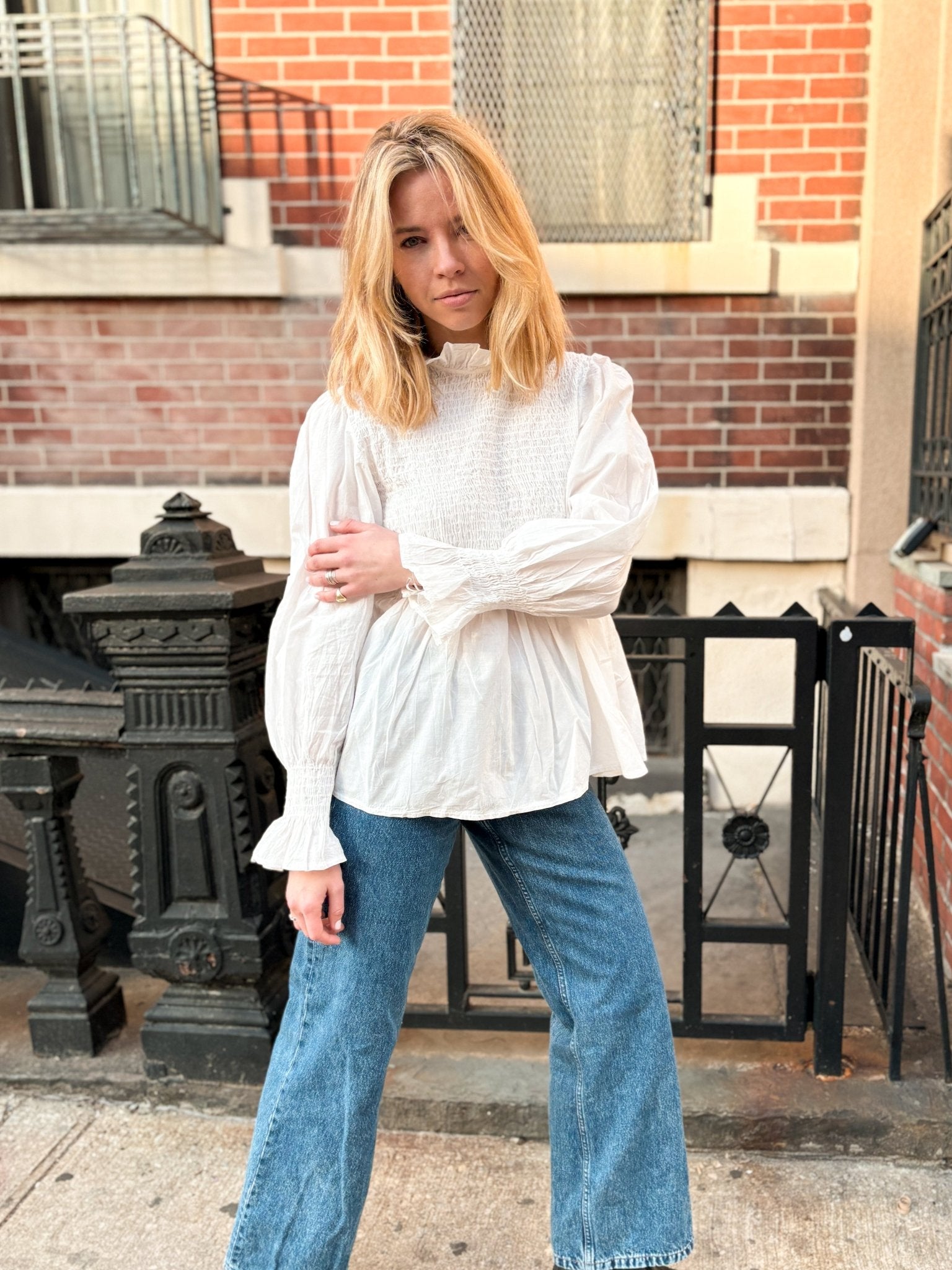 Blouse à smocks