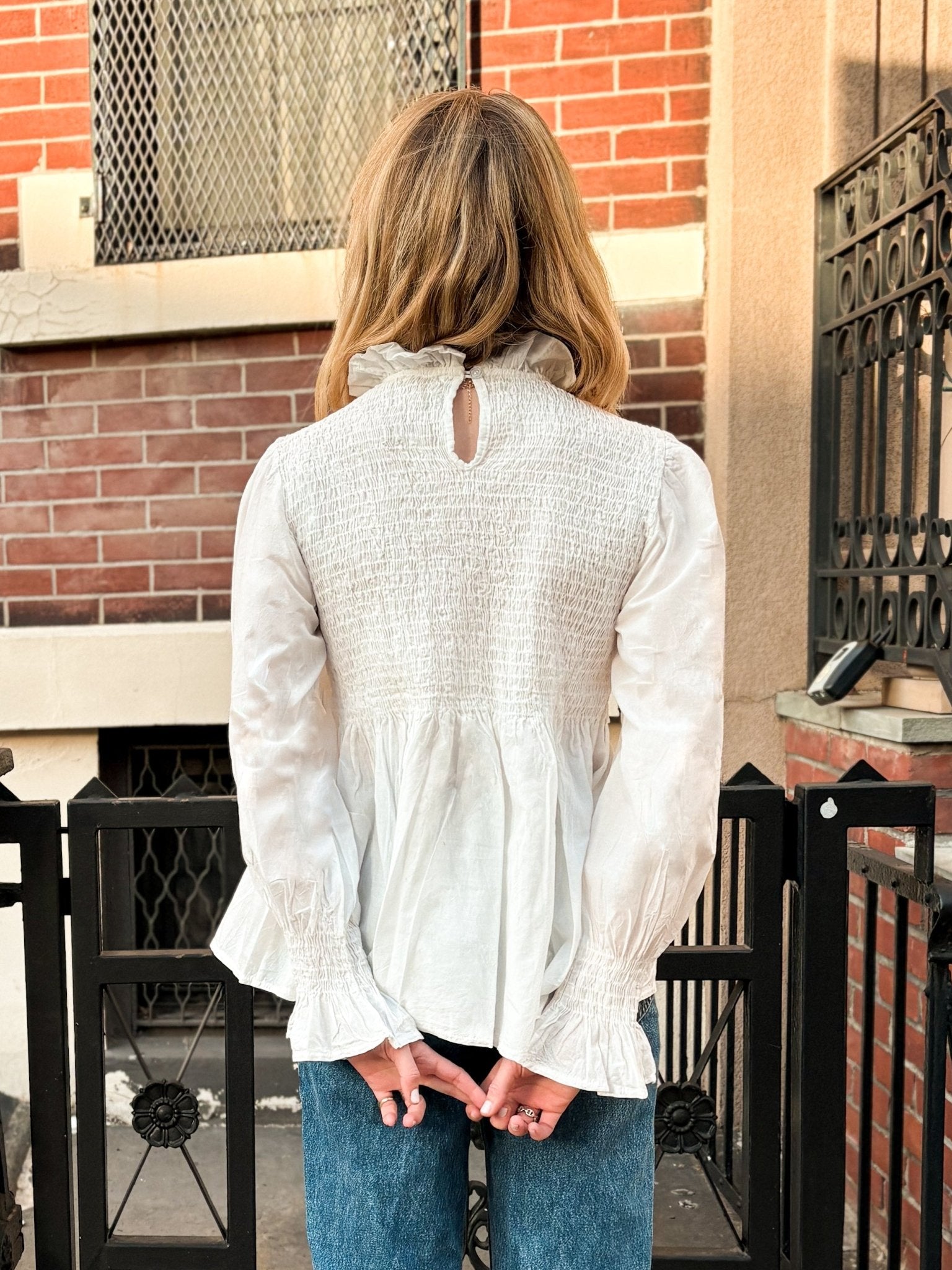 Blouse à smocks