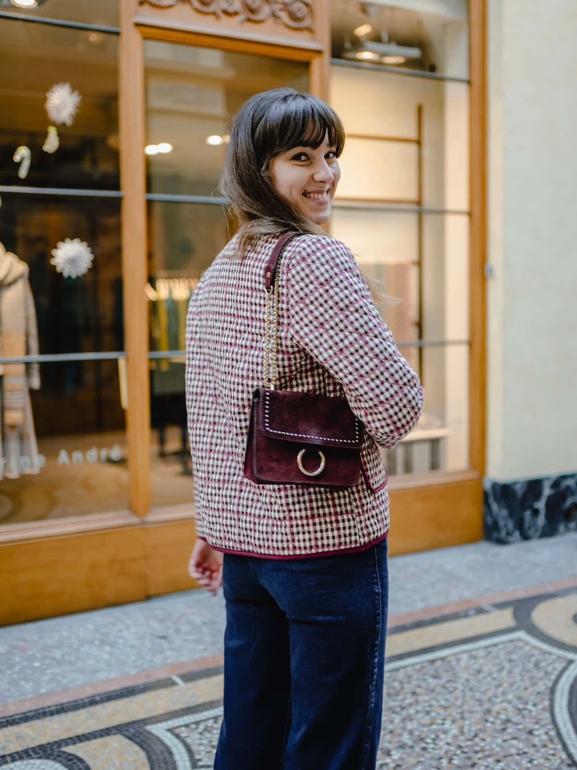 Veste à carreaux
