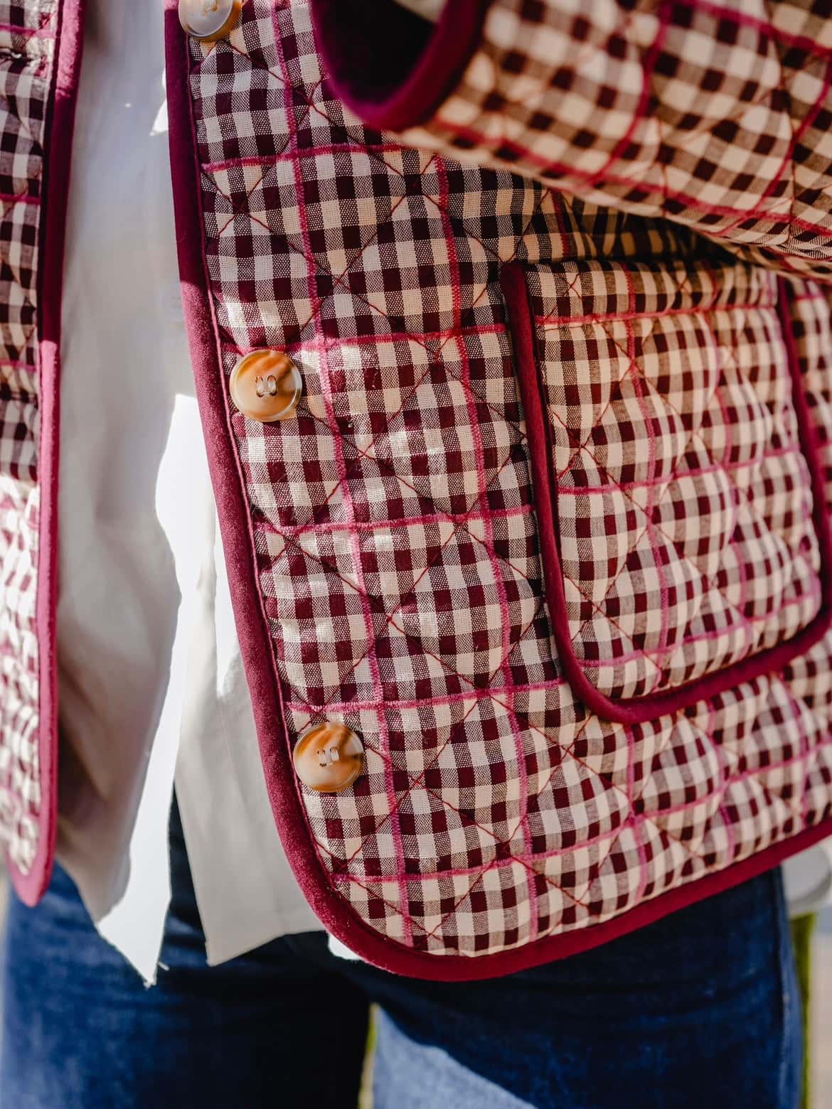 Veste à carreaux