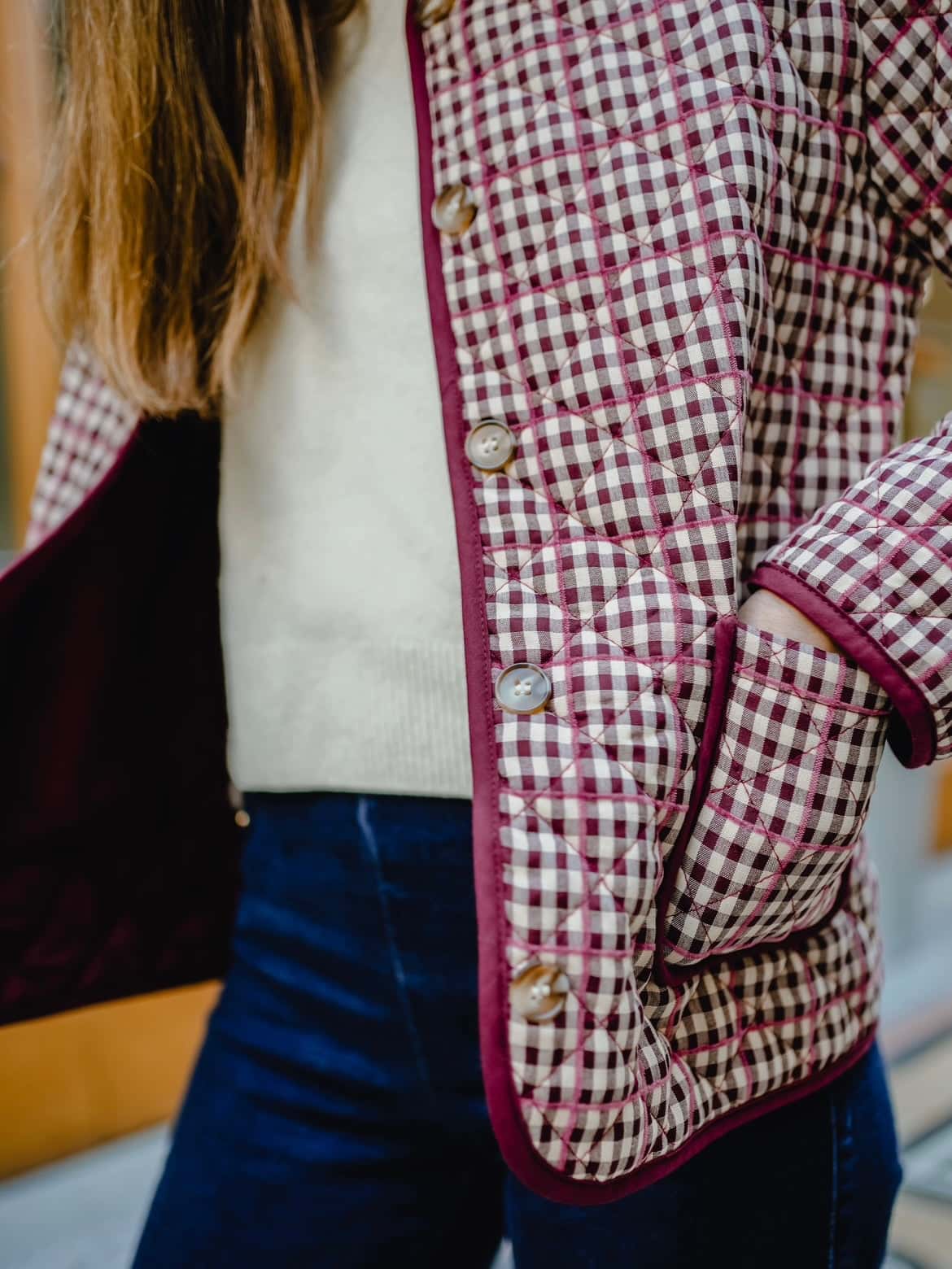 Veste à carreaux