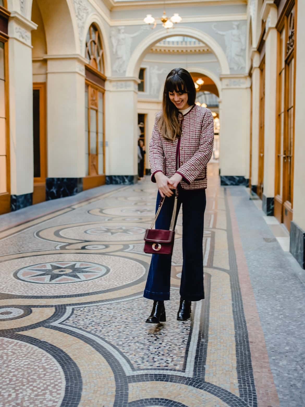Veste à carreaux